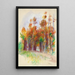 Bosquet d'arbres - Pierre-Auguste Renoir — framed artwork on a wall