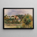 Maisons dans un parc - Pierre-Auguste Renoir — framed artwork on a wall