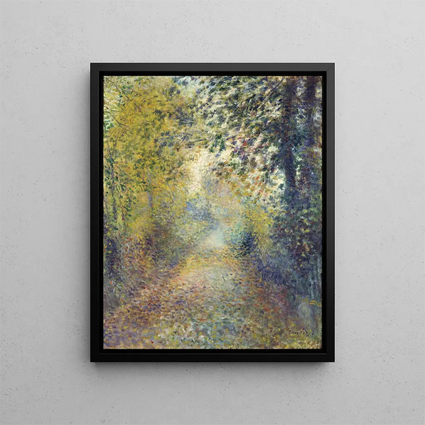 In the Woods - Pierre-Auguste Renoir — framed artwork on a wall