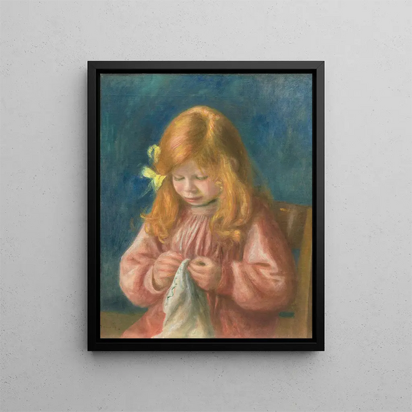 Couture Painting by Jean Renoir - Pierre-Auguste Renoir — framed artwork on a wall