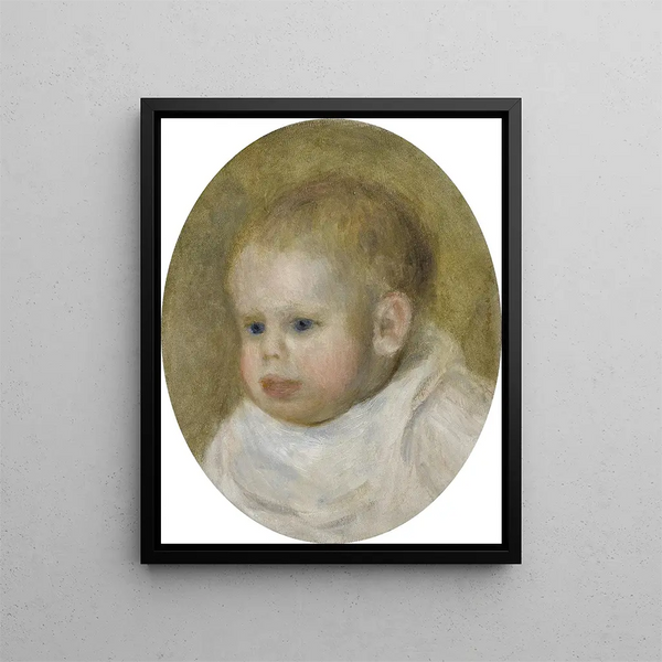 Jean Renoir en médaillon - Pierre-Auguste Renoir — framed artwork on a wall