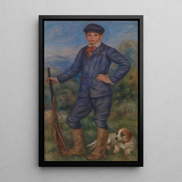Jean en chasseur - Pierre-Auguste Renoir — framed artwork on a wall