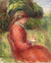 Young woman sitting - Pierre-Auguste Renoir — artwork view
