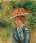 Young woman with a floral hat - Pierre-Auguste Renoir — artwork view