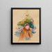 Young Peasant Woman - Pierre-Auguste Renoir — framed artwork on a wall