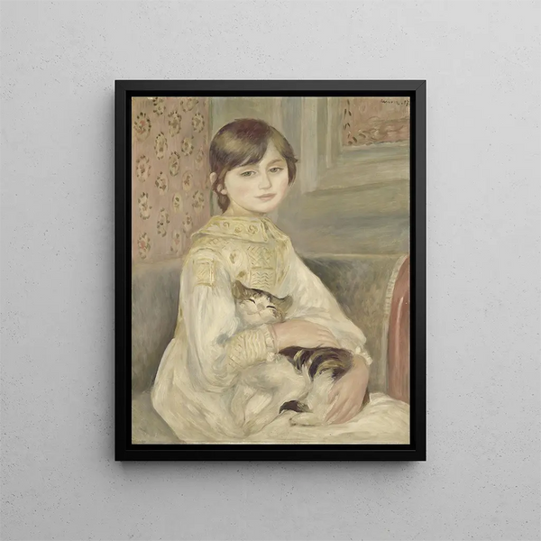 Julie Manet - Pierre-Auguste Renoir — framed artwork on a wall
