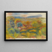 La Colline rouge - Pierre-Auguste Renoir — framed artwork on a wall