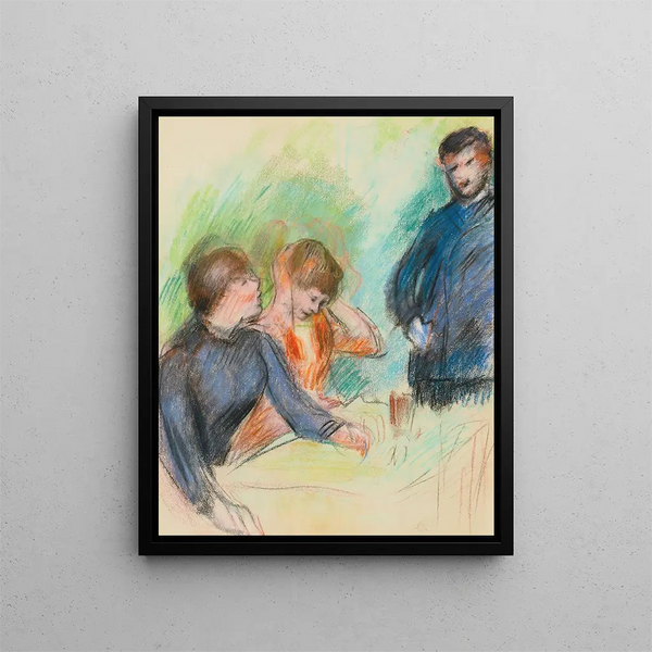 La Conversation - Pierre-Auguste Renoir — framed artwork on a wall