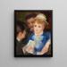 The Reading of the Role - Pierre-Auguste Renoir — framed artwork on a wall
