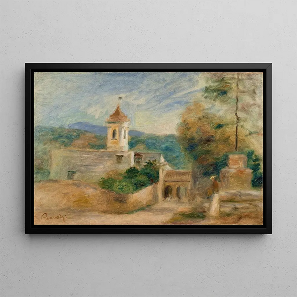 La Chapelle, Cagnes - Pierre-Auguste Renoir — framed artwork on a wall
