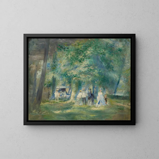 La fête de Saint-Cloud - Pierre-Auguste Renoir — framed artwork on a wall