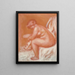 La toilette ou Femme nue s'essuyant - Pierre-Auguste Renoir — framed artwork on a wall