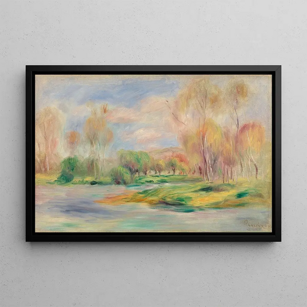 Landscape II - Pierre-Auguste Renoir — framed artwork on a wall