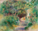 Landscape with Woman Gardening - Pierre-Auguste Renoir — artwork view