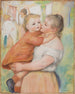 La blanchisseuse et son enfant Aline et Pierre - Pierre-Auguste Renoir — artwork view