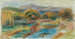 Washer in a landscape - Pierre-Auguste Renoir — artwork view