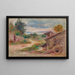 The Village Path - Pierre-Auguste Renoir — framed artwork on a wall