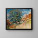 The Big Tree by the Road - Pierre-Auguste Renoir — framed artwork on a wall