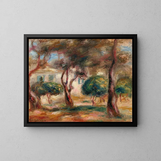 Le Jardin des Collettes - Pierre-Auguste Renoir — framed artwork on a wall