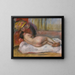 The Rest - Pierre-Auguste Renoir — framed artwork on a wall