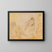 Les Baigneuses au crabe I - Pierre-Auguste Renoir — framed artwork on a wall