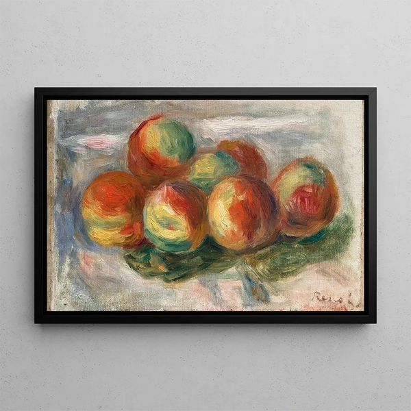 Les Pêches - Pierre-Auguste Renoir — framed artwork on a wall
