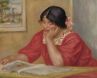 Lontine lisant - Pierre-Auguste Renoir — artwork view