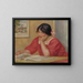 Lontine lisant - Pierre-Auguste Renoir — framed artwork on a wall