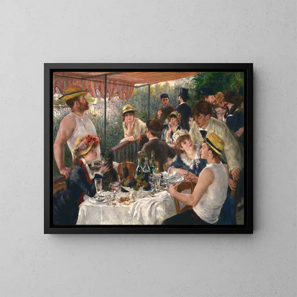 Luncheon of the Boating Party - Pierre-Auguste Renoir — framed artwork on a wall