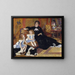 Madame Georges Charpentier, Marguerite-Louise Lemonnier and her children Georgette-Berthe and Paul-Émile-Charles - Pierre-Auguste Renoir — framed artwork on a wall