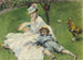 Madame Monet and her son - Pierre-Auguste Renoir — artwork view