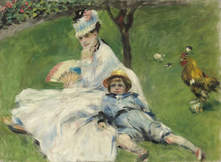 Madame Monet and her son - Pierre-Auguste Renoir — artwork view