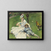 Madame Monet and her son - Pierre-Auguste Renoir — framed artwork on a wall