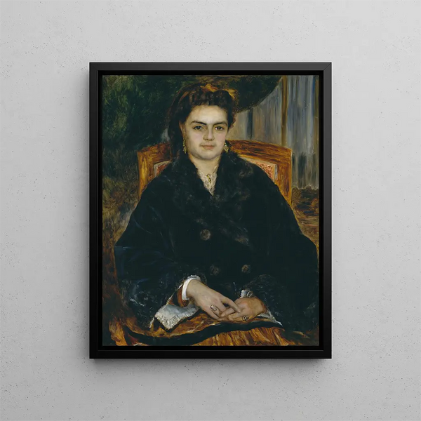 Madame Édouard Bernier Marie-Octavie-Stéphanie Laurens 1838-1920 - Pierre-Auguste Renoir — framed artwork on a wall