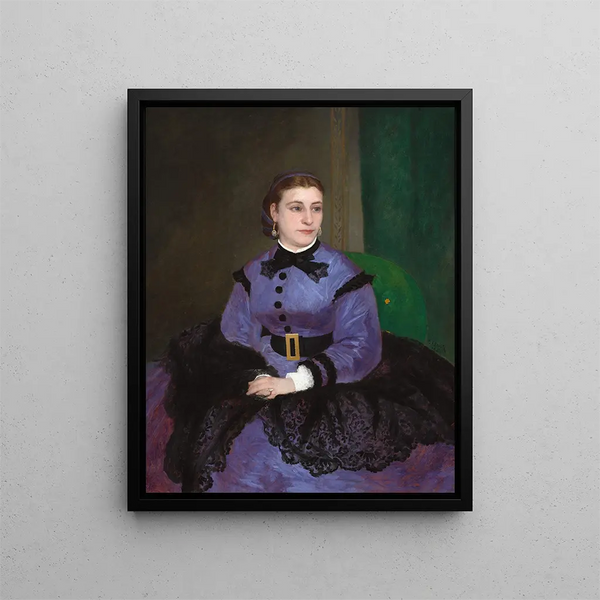 Mademoiselle Sicot - Pierre-Auguste Renoir — framed artwork on a wall