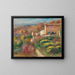 House of the Post Office - Pierre-Auguste Renoir — framed artwork on a wall