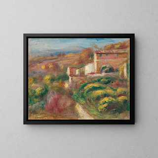 House of the Post Office - Pierre-Auguste Renoir — framed artwork on a wall