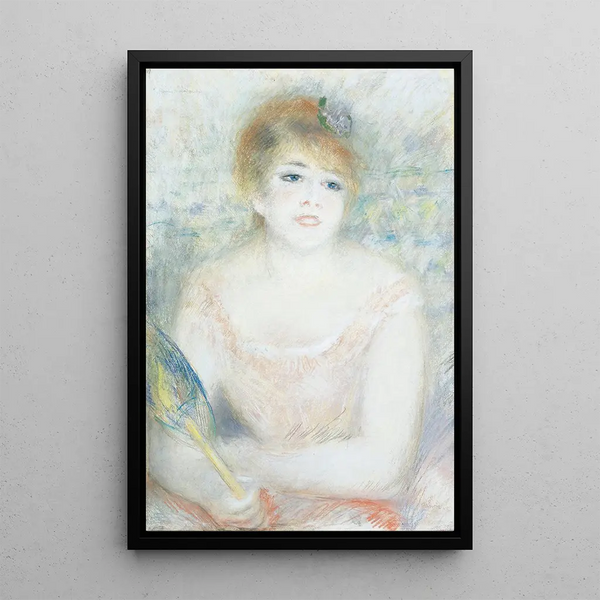 Mlle Jeanne Samary - Pierre-Auguste Renoir — framed artwork on a wall