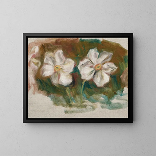 Narcisses, fragment of the frieze of the second frame of Madame de Gala - Pierre-Auguste Renoir — framed artwork on a wall