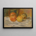 Still life with fruits - Pierre-Auguste Renoir — framed artwork on a wall