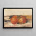 Still life, two apples - Pierre-Auguste Renoir — framed artwork on a wall
