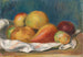 Still life with apples and pear - Pierre-Auguste Renoir — artwork view
