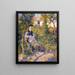 Nini dans le jardin Nini Lopez - Pierre-Auguste Renoir — framed artwork on a wall