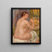 Nude Back Painting - Pierre-Auguste Renoir — framed artwork on a wall