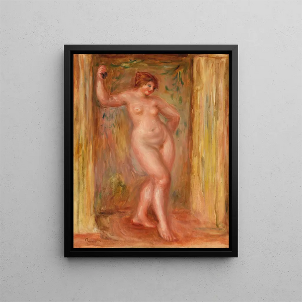 Nude with Castanets - Pierre-Auguste Renoir — framed artwork on a wall