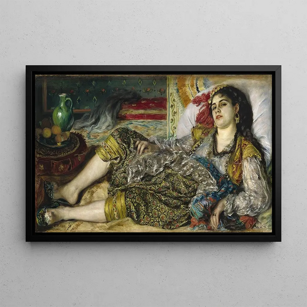 Odalisque - Pierre-Auguste Renoir — framed artwork on a wall