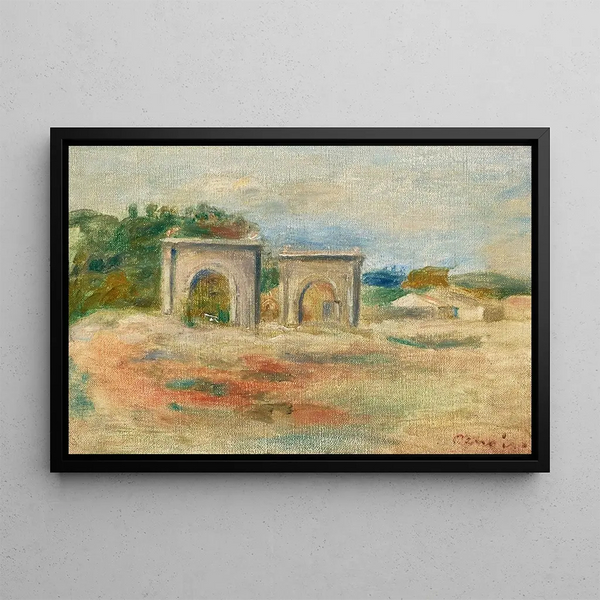 Landscape Saint-Chamas - Pierre-Auguste Renoir — framed artwork on a wall