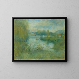 Petit bras de la Seine à Argenteuil - Pierre-Auguste Renoir — framed artwork on a wall