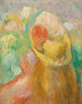 Little girl with yellow hat - Pierre-Auguste Renoir — artwork view