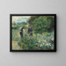 Picking Flowers - Pierre-Auguste Renoir — framed artwork on a wall